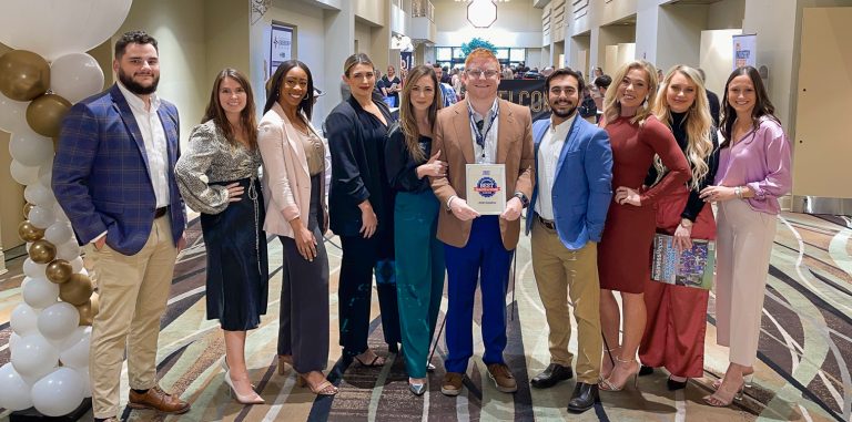 JCW Creative Team at the 2022 Best Places to Work in Baton Rouge Ceremony