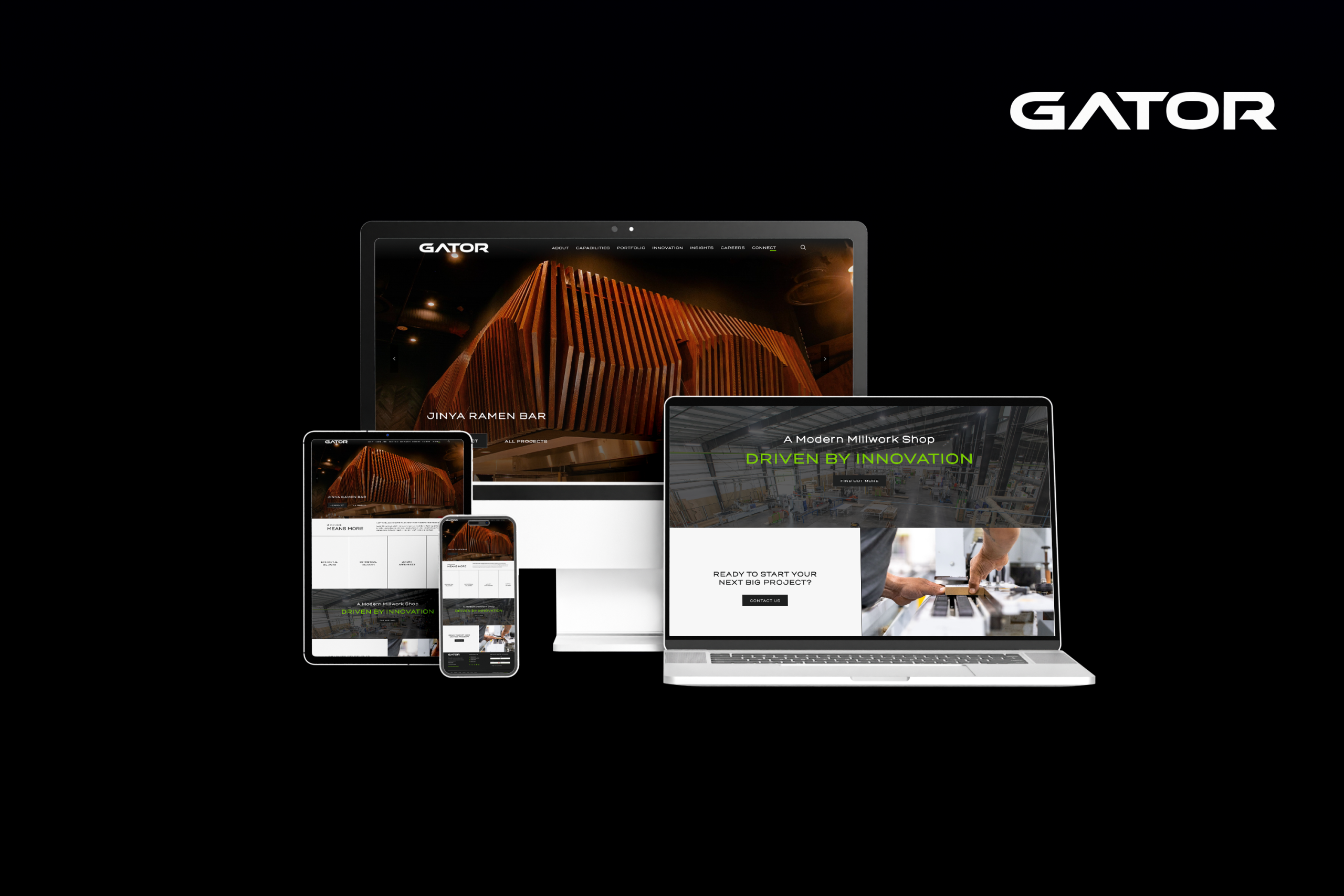 Gator Millworks’ New Digital Home: A Modern Website for Millwork